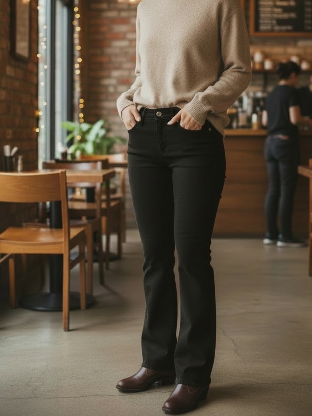 Talbot Women’s Classic Black Women's Bootcut Jeans